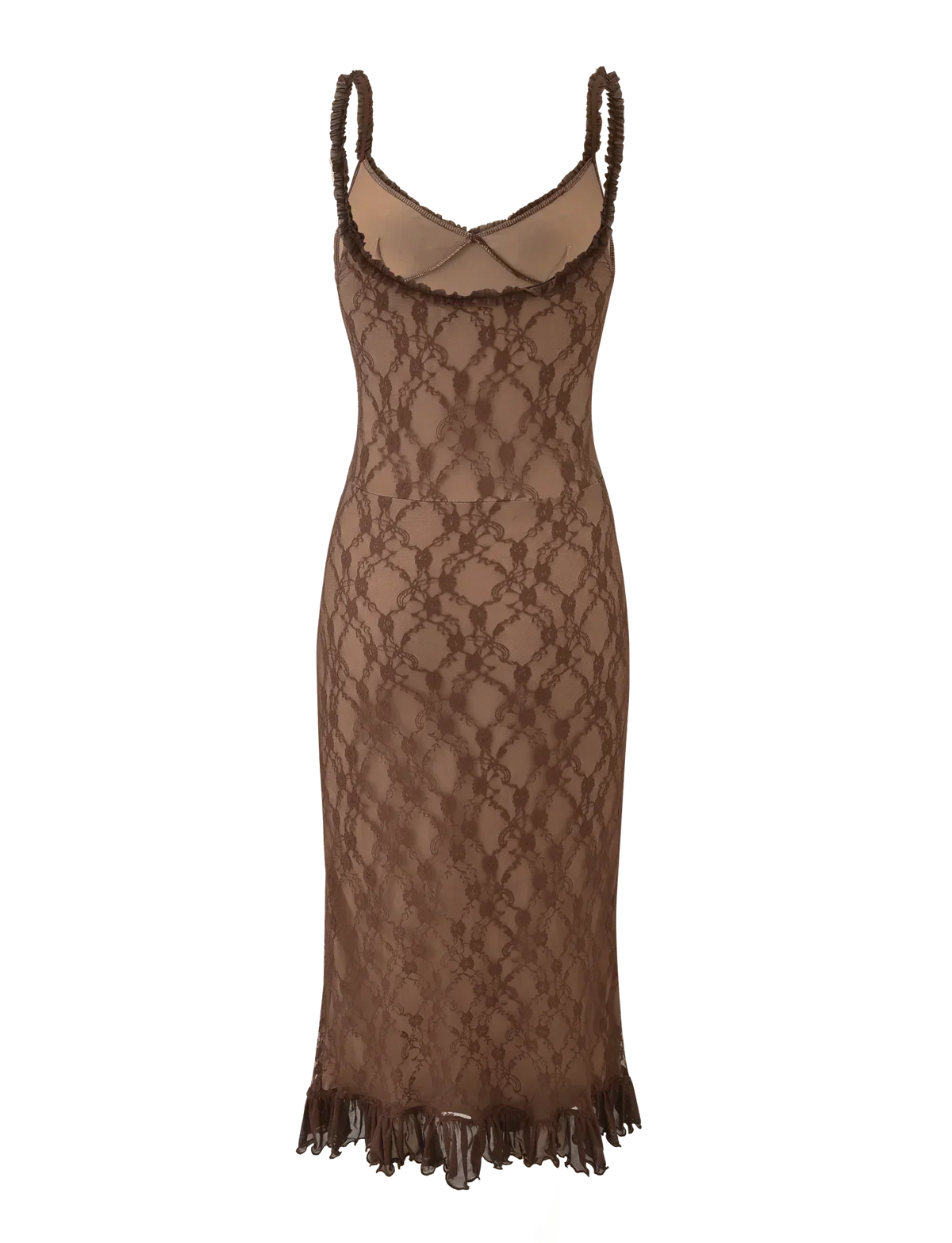 Deja Dress - Brown Lace