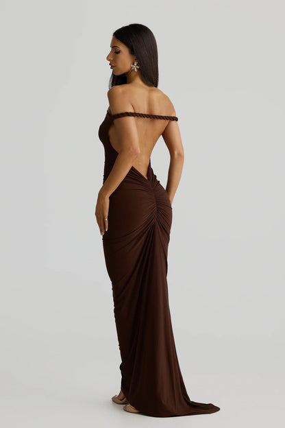 Maia Multi-Way Gown - Espresso Brown