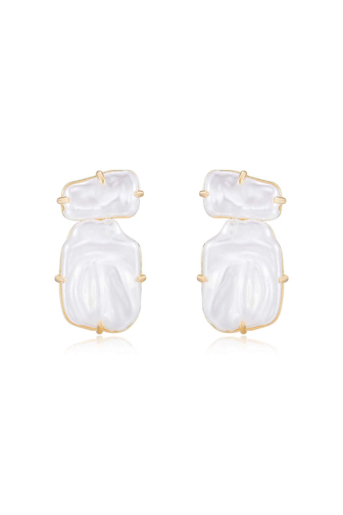 Double Pearl Earrings