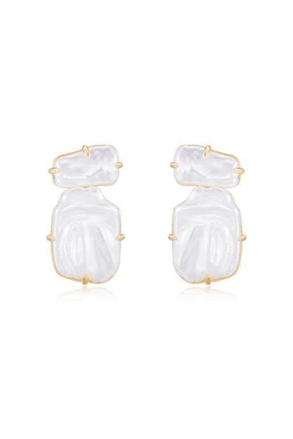 Double Pearl Earrings