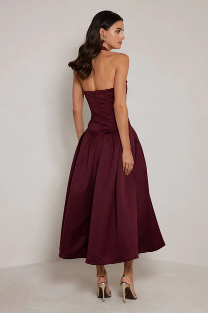 Dakota Dress - Wine