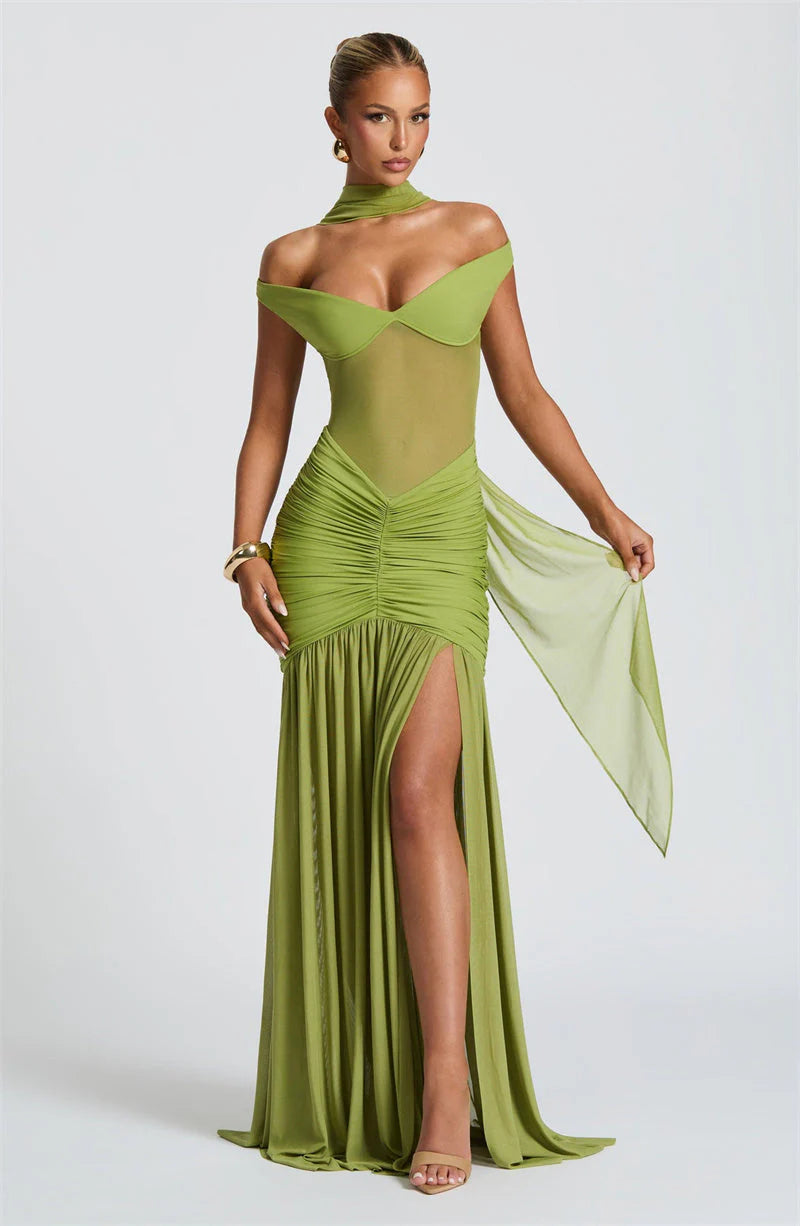 Celeste Fire Maxi Dress