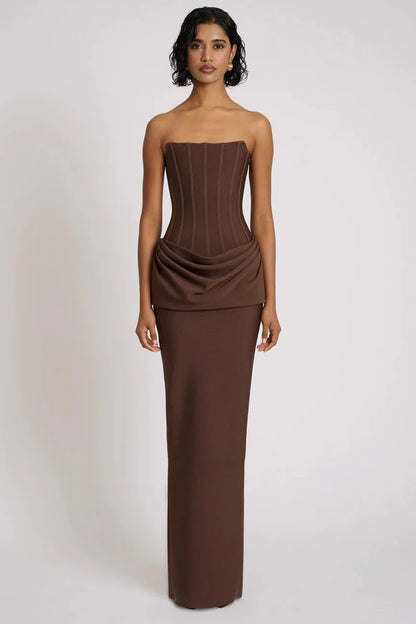 Hilda Gown - Chocolate