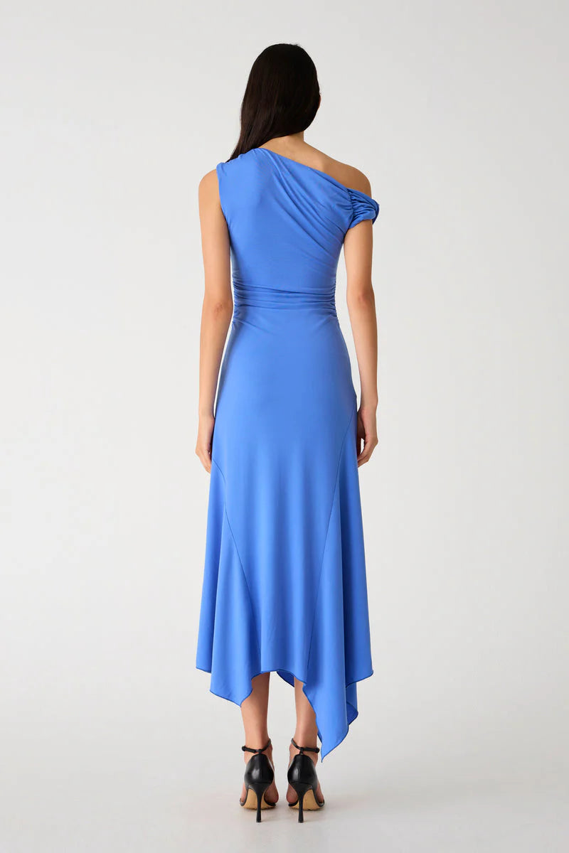Misha Alma Jersey Midi Dress - Cornflower Blue