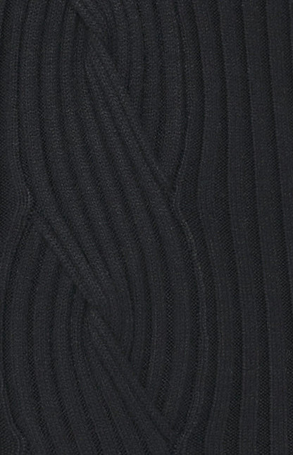 Lula Cut Out Knit Dress - Black