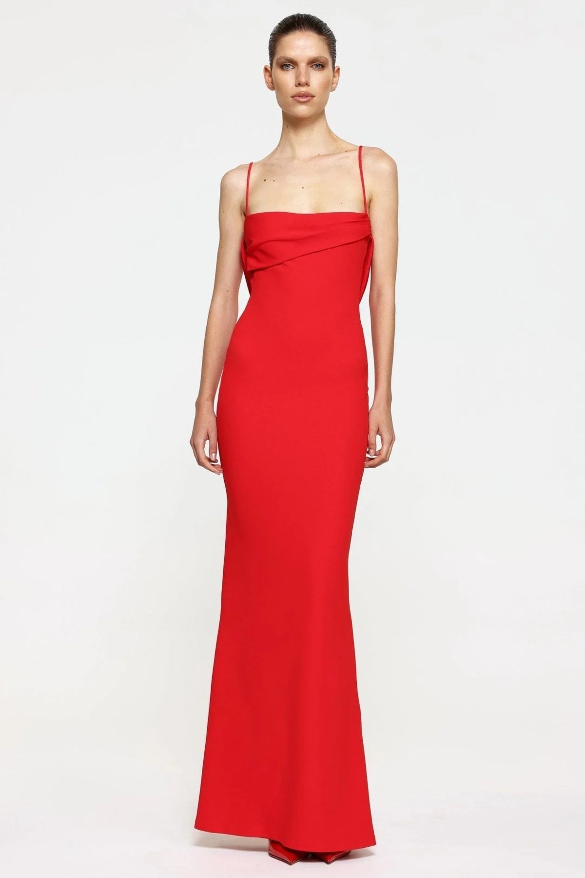 Havilland Gown - Cherry Red