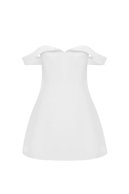 Ebony Mini Dress - White