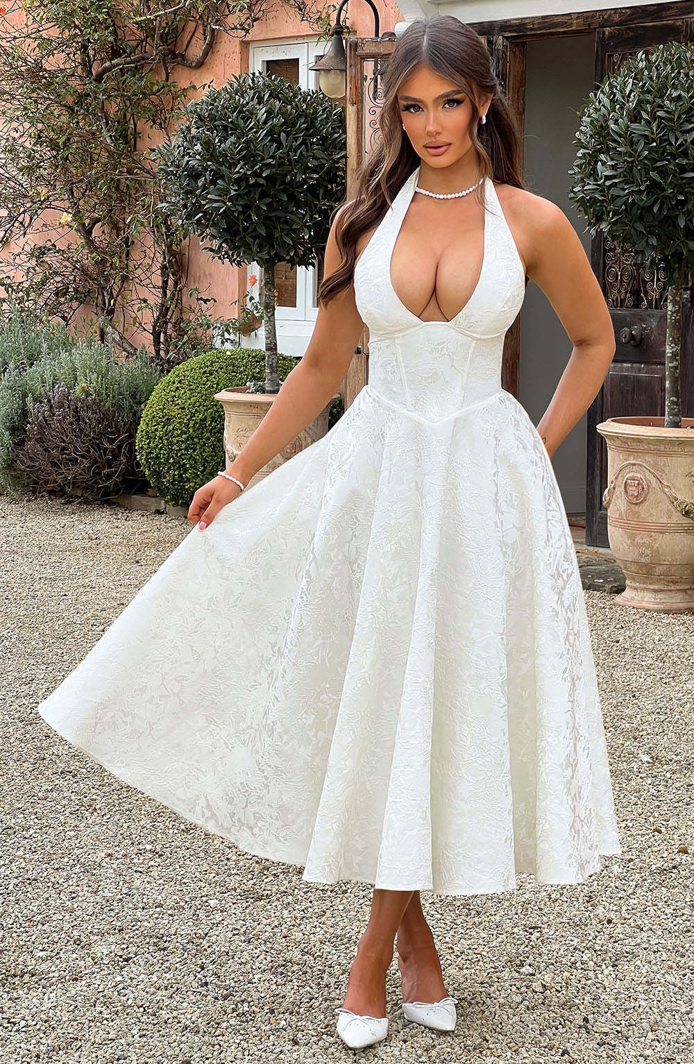 Livette - Elegance Open Midi Dress