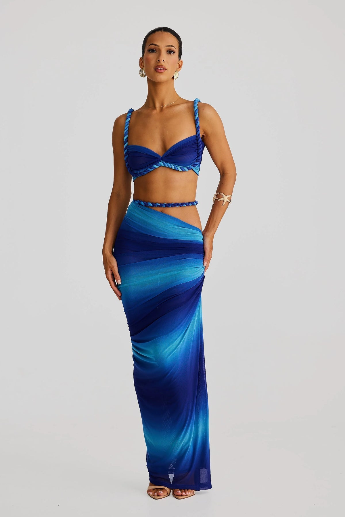 Ahria Top - Blue Ombre