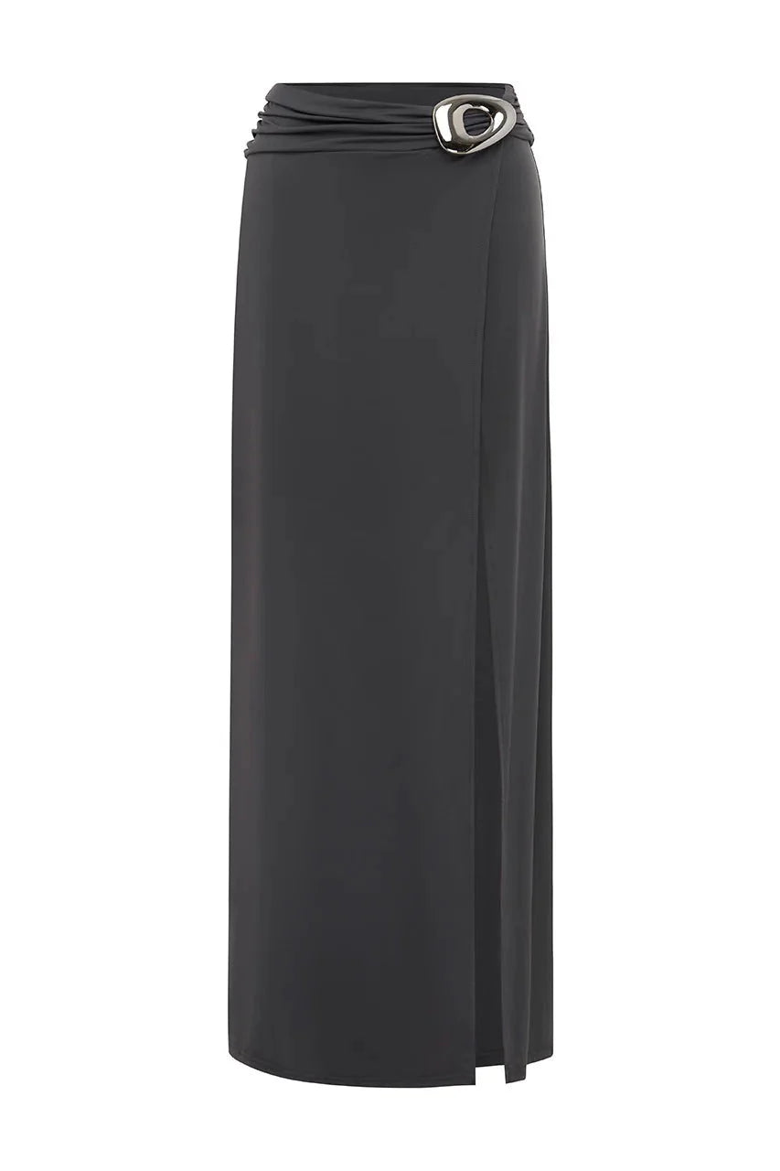 Indiana Maxi Skirt - Slate