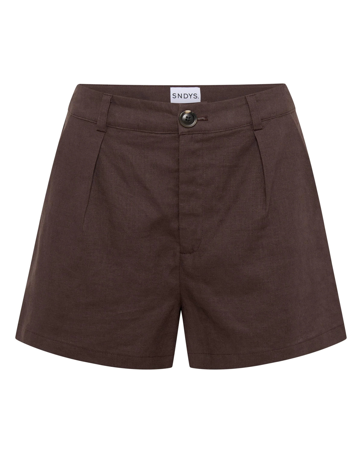Hale Linen Short - Chocolate