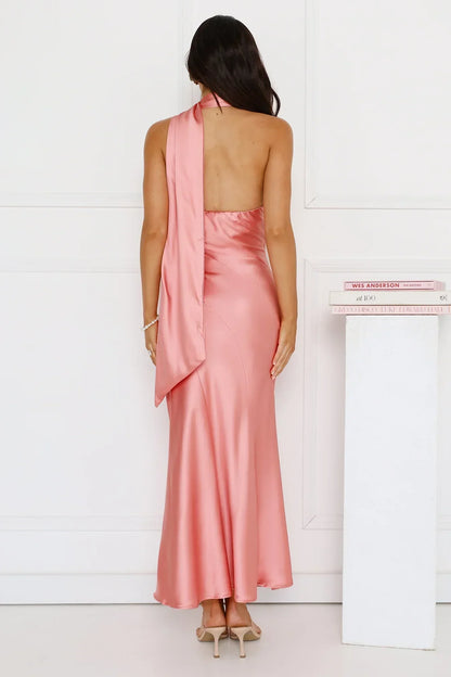 Kissed By Moonlight Satin Maxi Dress