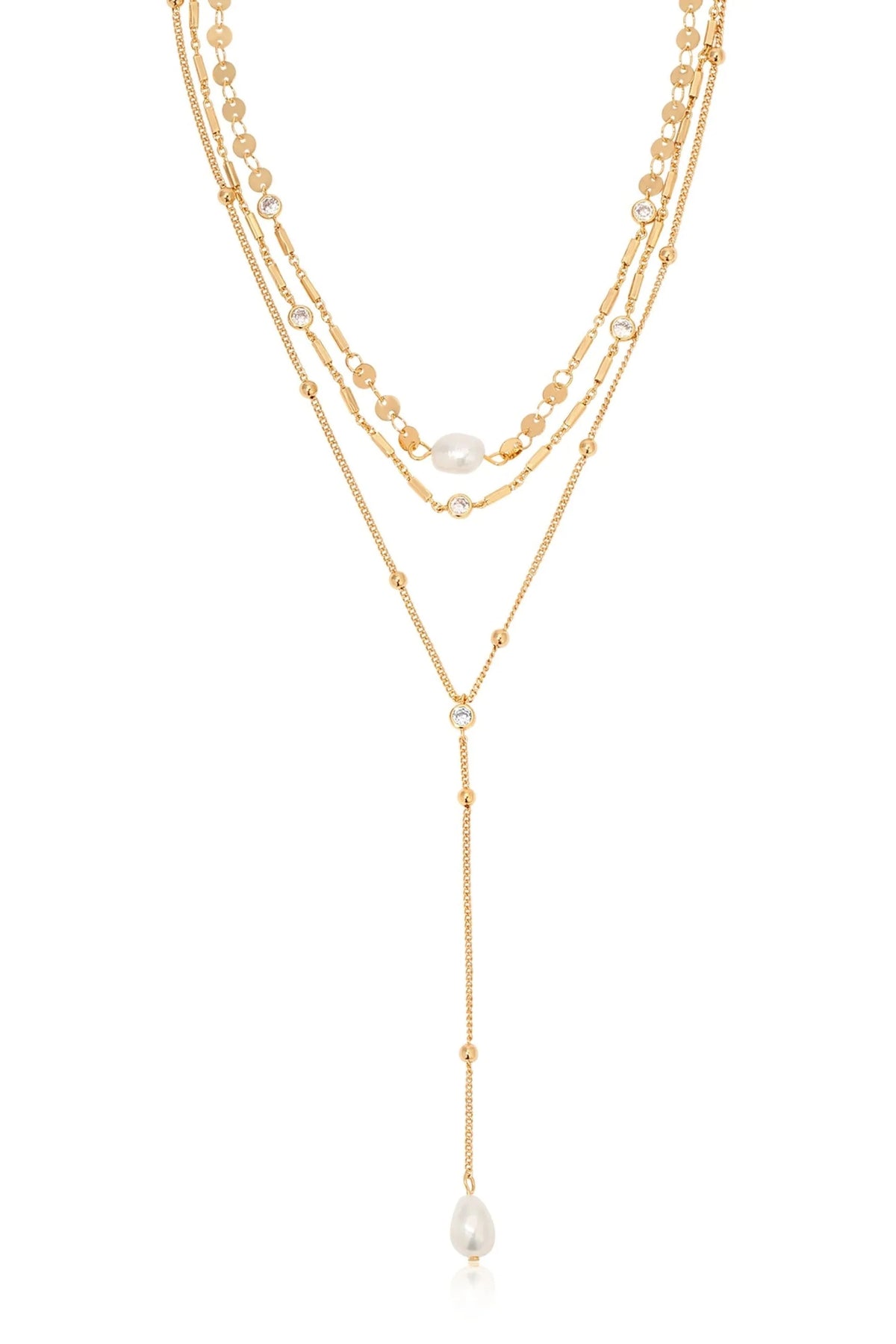 Forever Falling Pearl Lariat