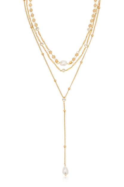Forever Falling Pearl Lariat