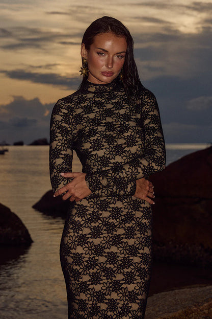 Maeya Maxi Dress - Black