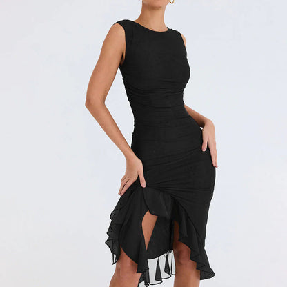 Olivia - Ruffle Midi Dress