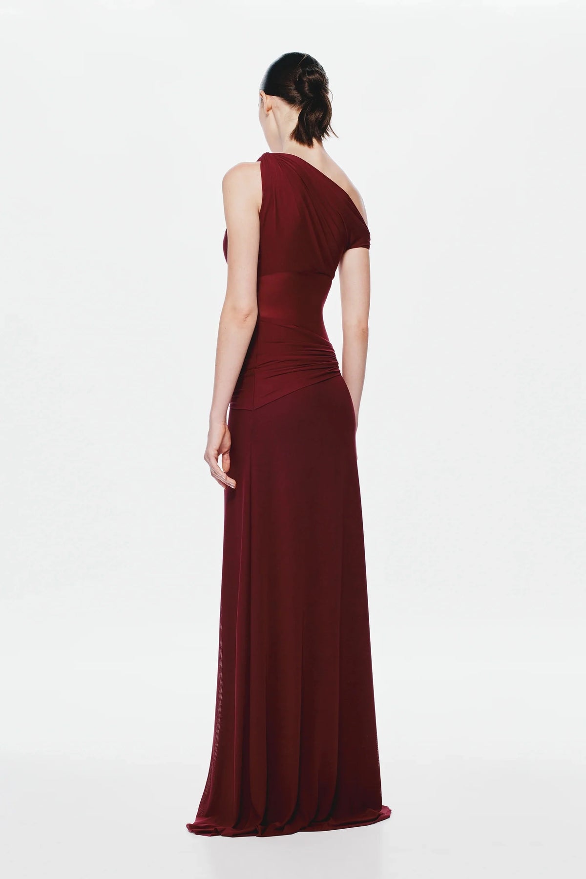 Misha Sisal Mesh Maxi Dress - Port