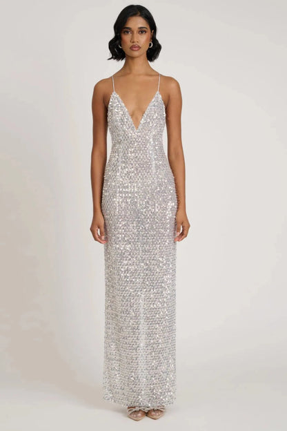 Mevia Gown - Silver