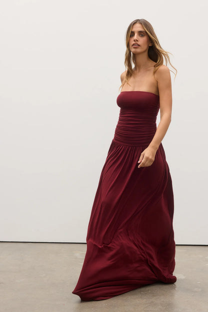 Leah Maxi Dress - Wine