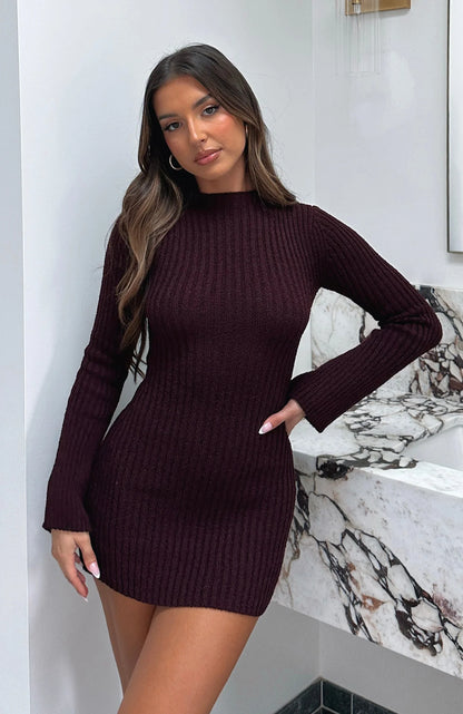 Ruby - Elegant Knitted Mini Dress