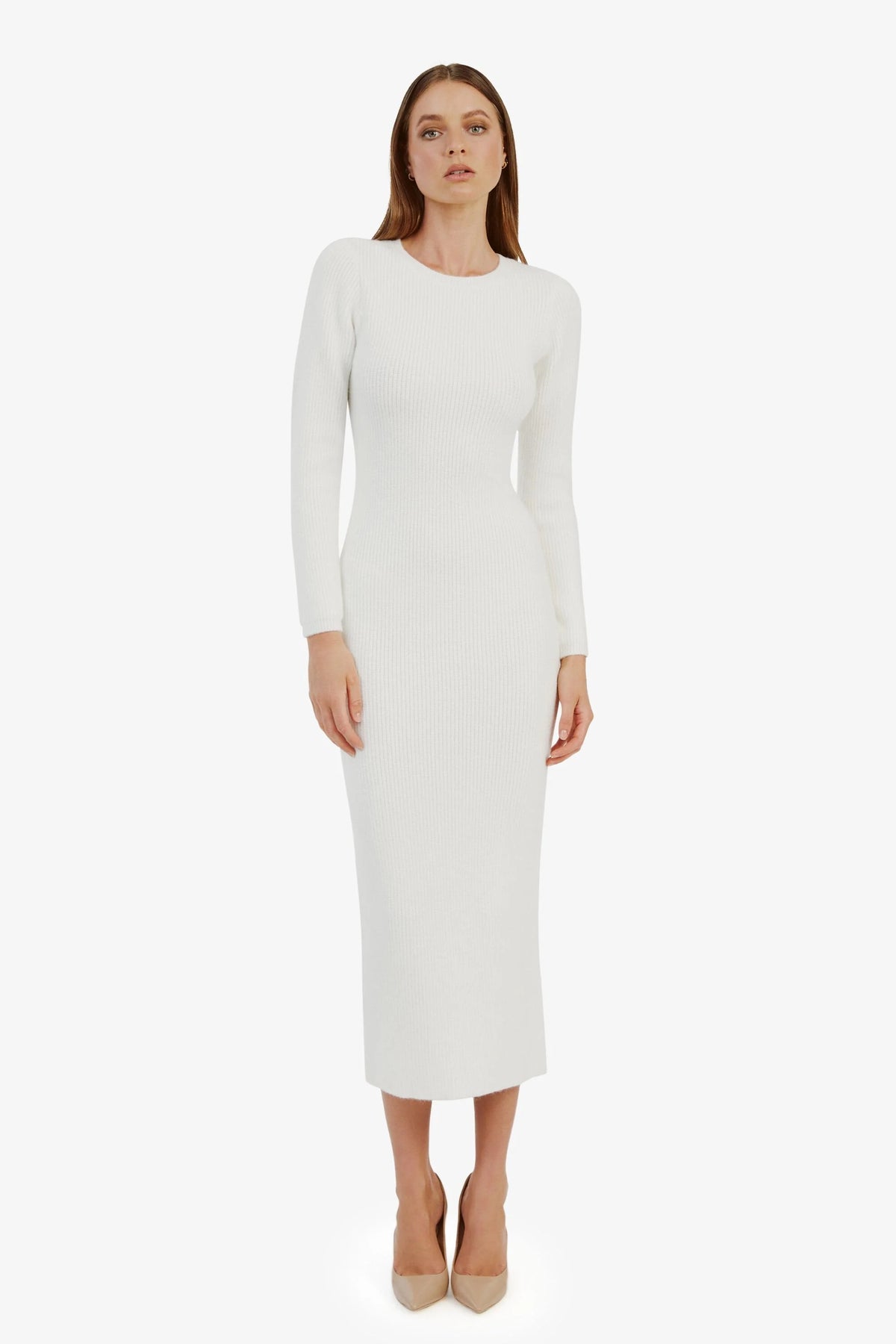 Kavala Knit Maxi Dress - Ivory