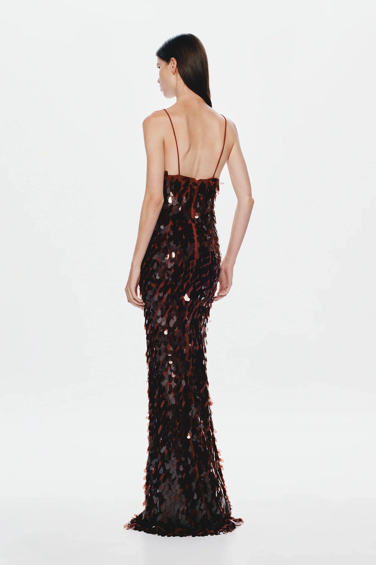 Misha Sapphire Sequin Maxi Dress - Fig