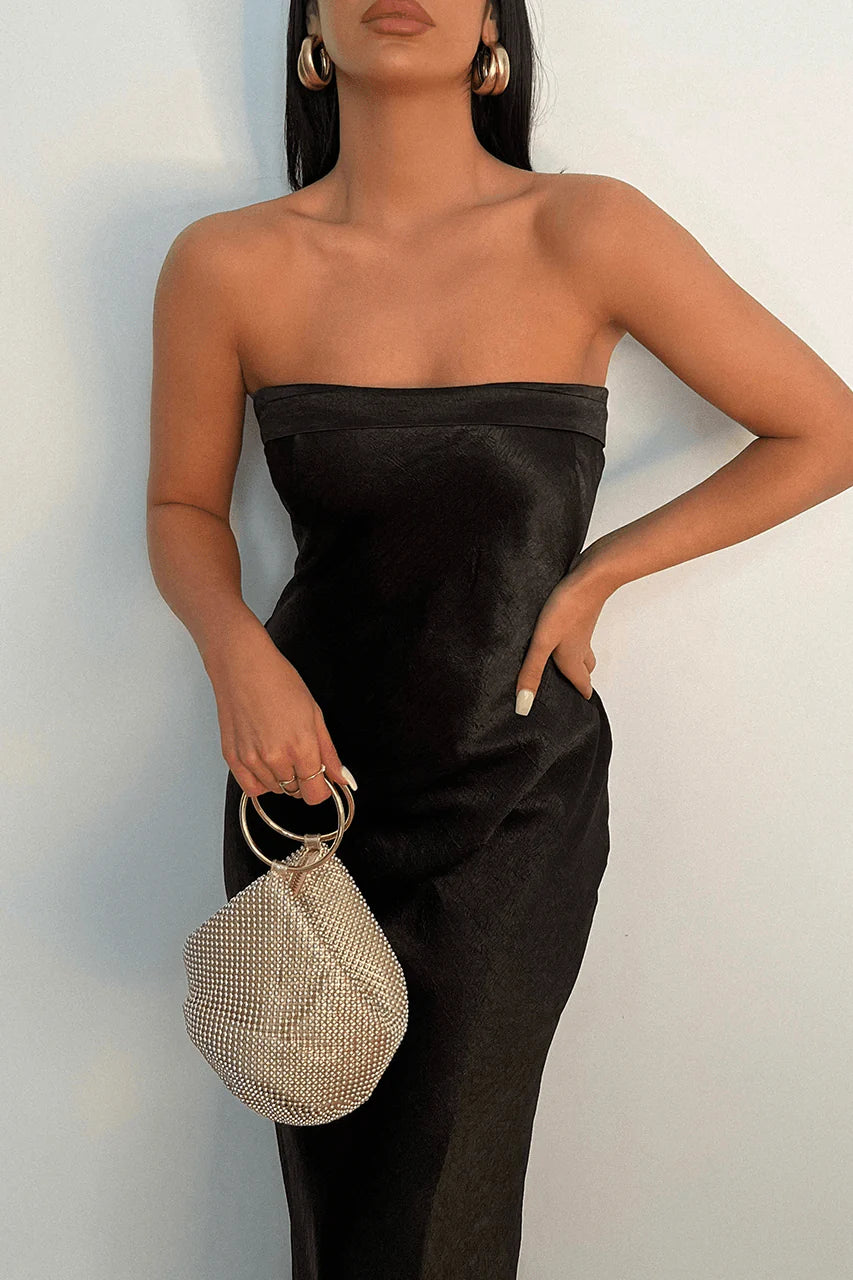 Leyla Slip Dress - Black