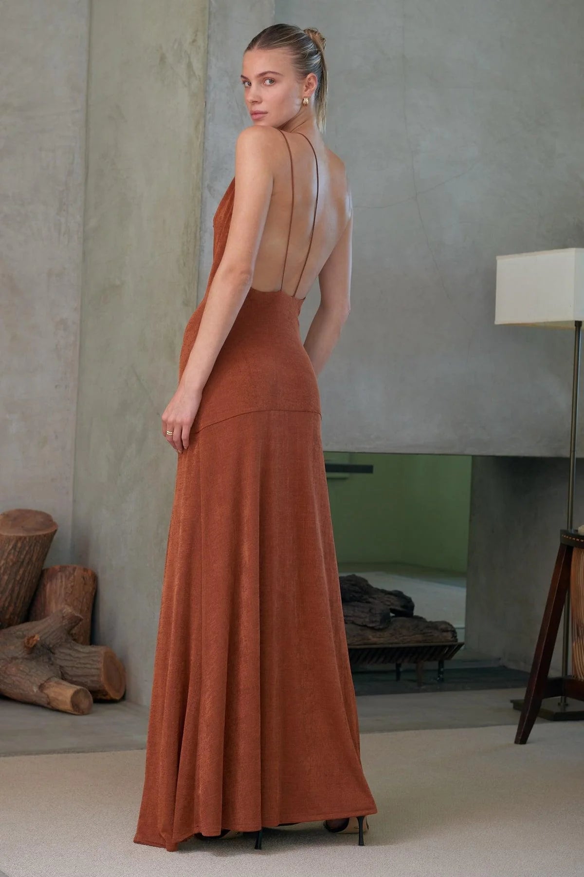 Misha Celestine Maxi Dress - Copper