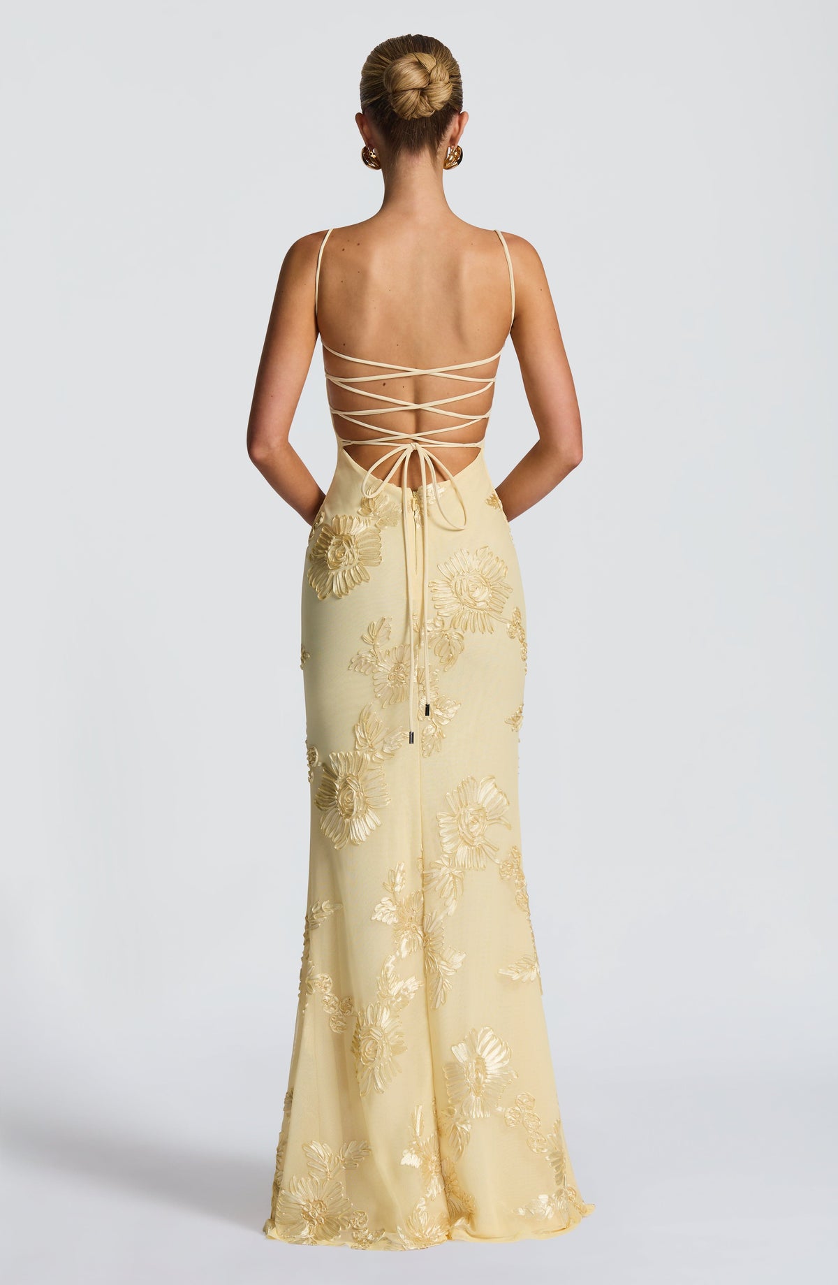 Livette - Yellow Floral Maxi Dress