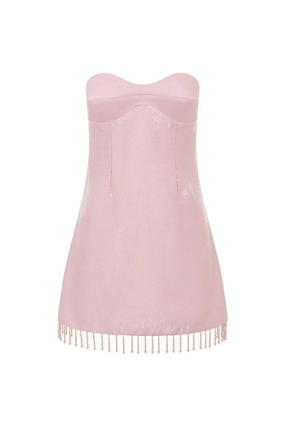 Medina Strapless Mini Dress - Musk