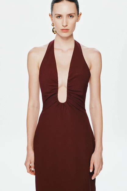 Misha Alusia Maxi Dress - Port