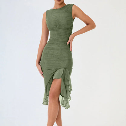 Olivia - Ruffle Midi Dress