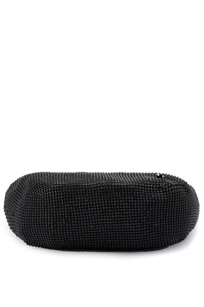 Jessica Crystal Mesh Bag - Black