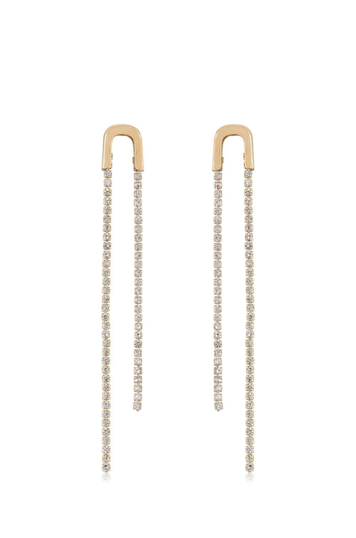 Double Chain Drop Earrings