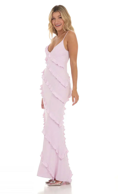 Ruffle Maxi Dress