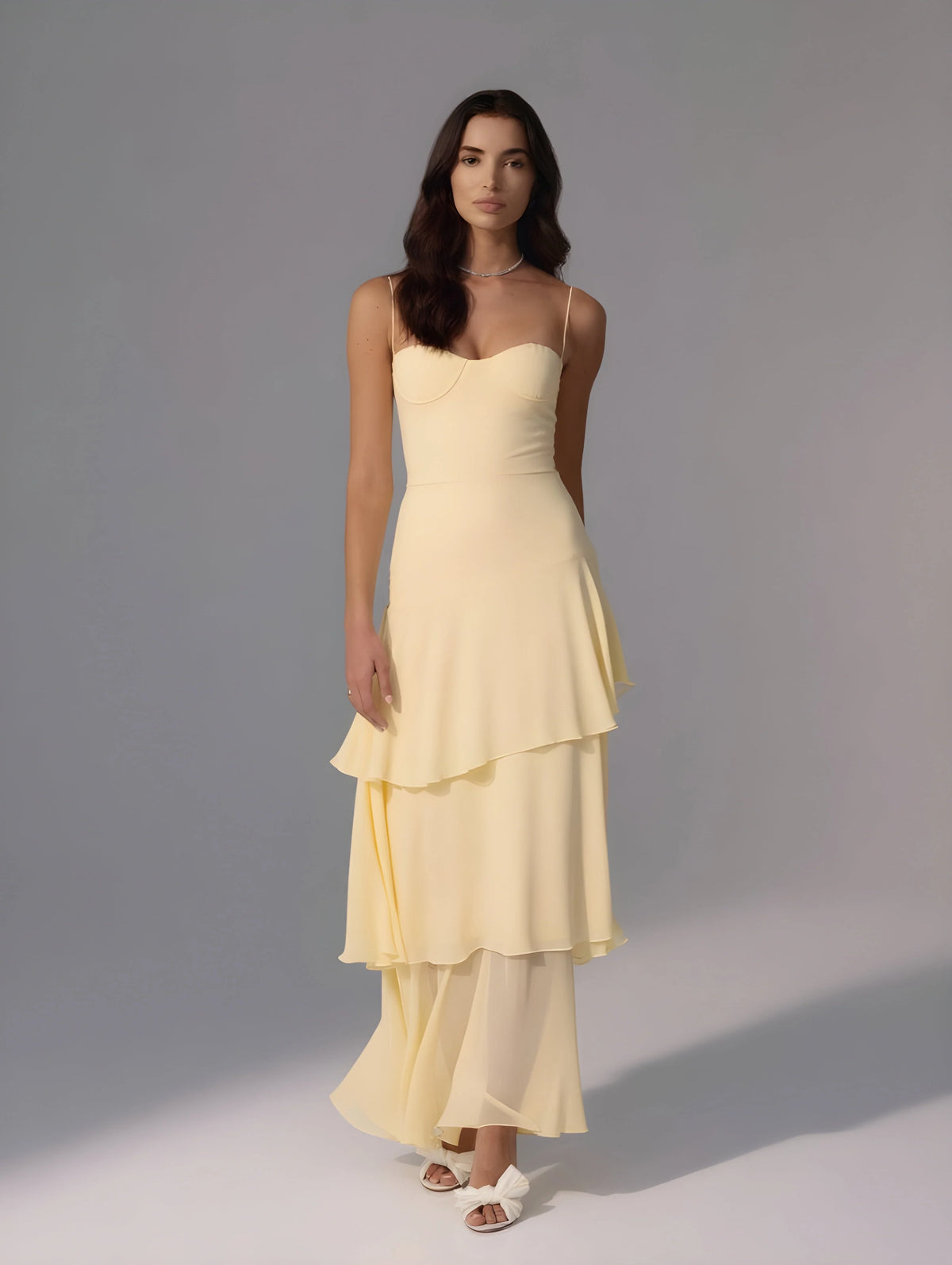 Livette - Long Ruffle Maxi Dress