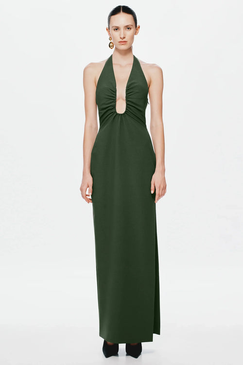 Misha Alusia Maxi Dress - Moss