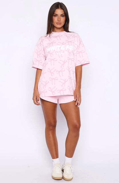 Vol. 1 Oversized Tee Posy Bow
