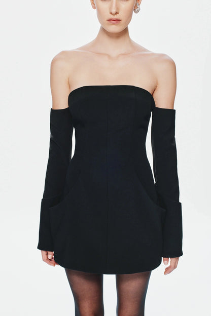 Misha Riptide Mini Dress - Black