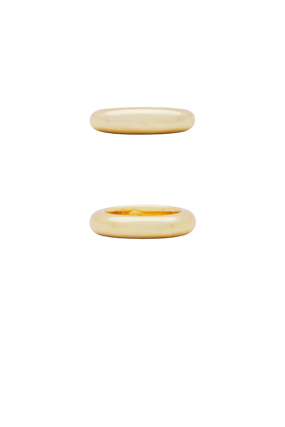 Dome Ring Set - 18k Gold Plated