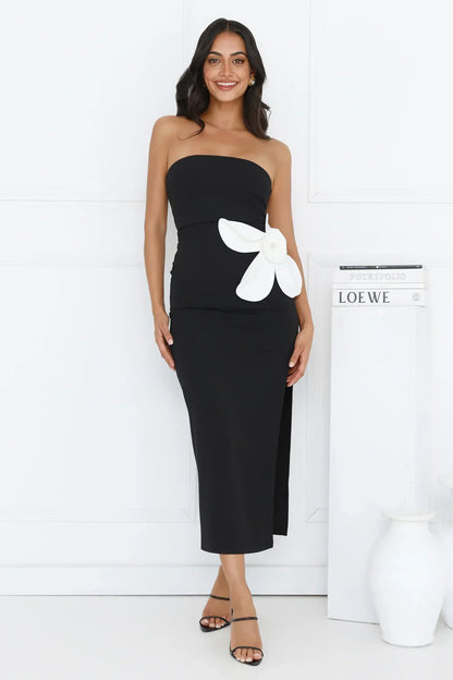 Elisandra Strapless Midi Dress