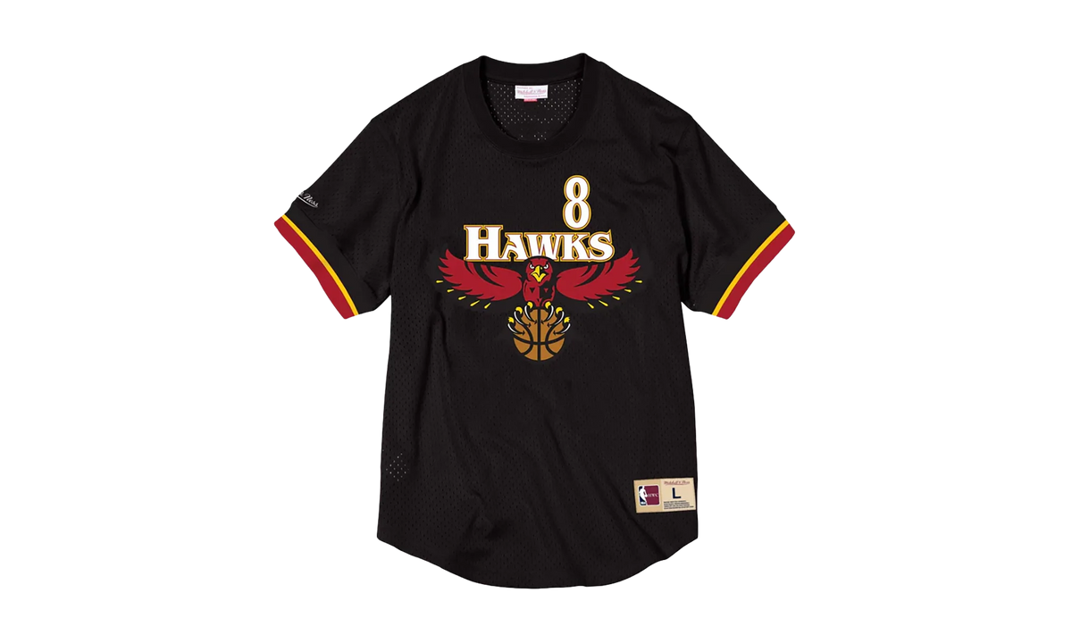 NBA Steve Smith Name & Number Mesh Crewneck "Atlanta Hawks - Black" BA84WX AHA K CCO