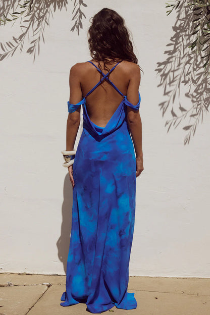 Lavoni Maxi Dress - Ramona Blue