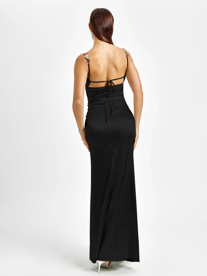 Livette - Satin Gown Maxi Dress