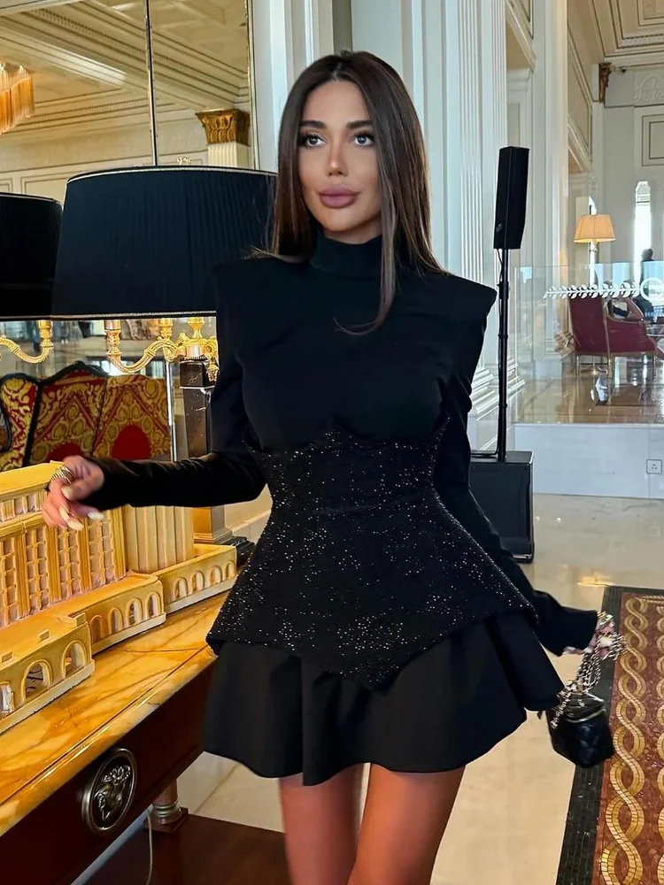 Brooklyn - Glamorous Glitter Corset Dress