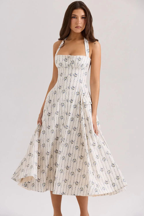 Livette - Vintage Floral Maxi Dress