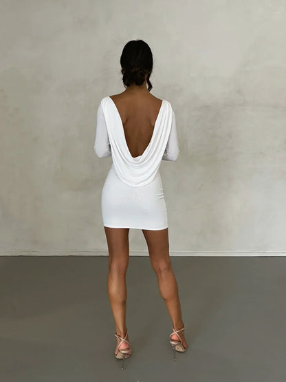 Kyla Reversible Mini Dress - White