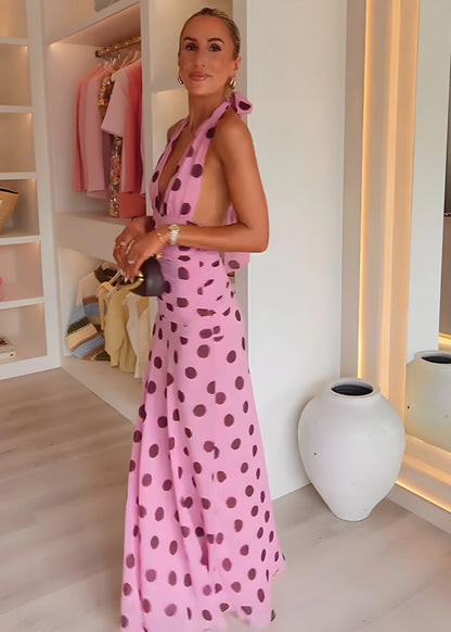 Livette - Polka Dot Maxi Dress