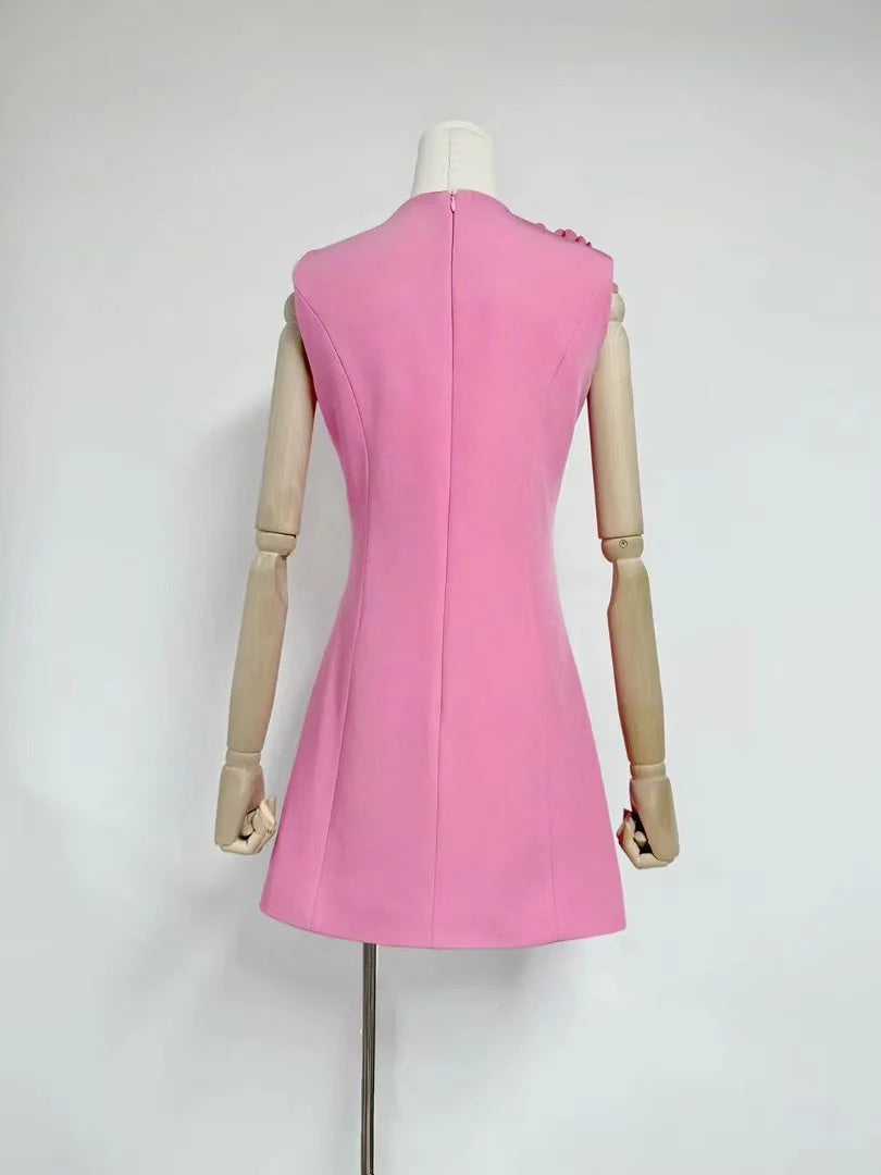 Livette - Flower 3D Effect Mini Dress
