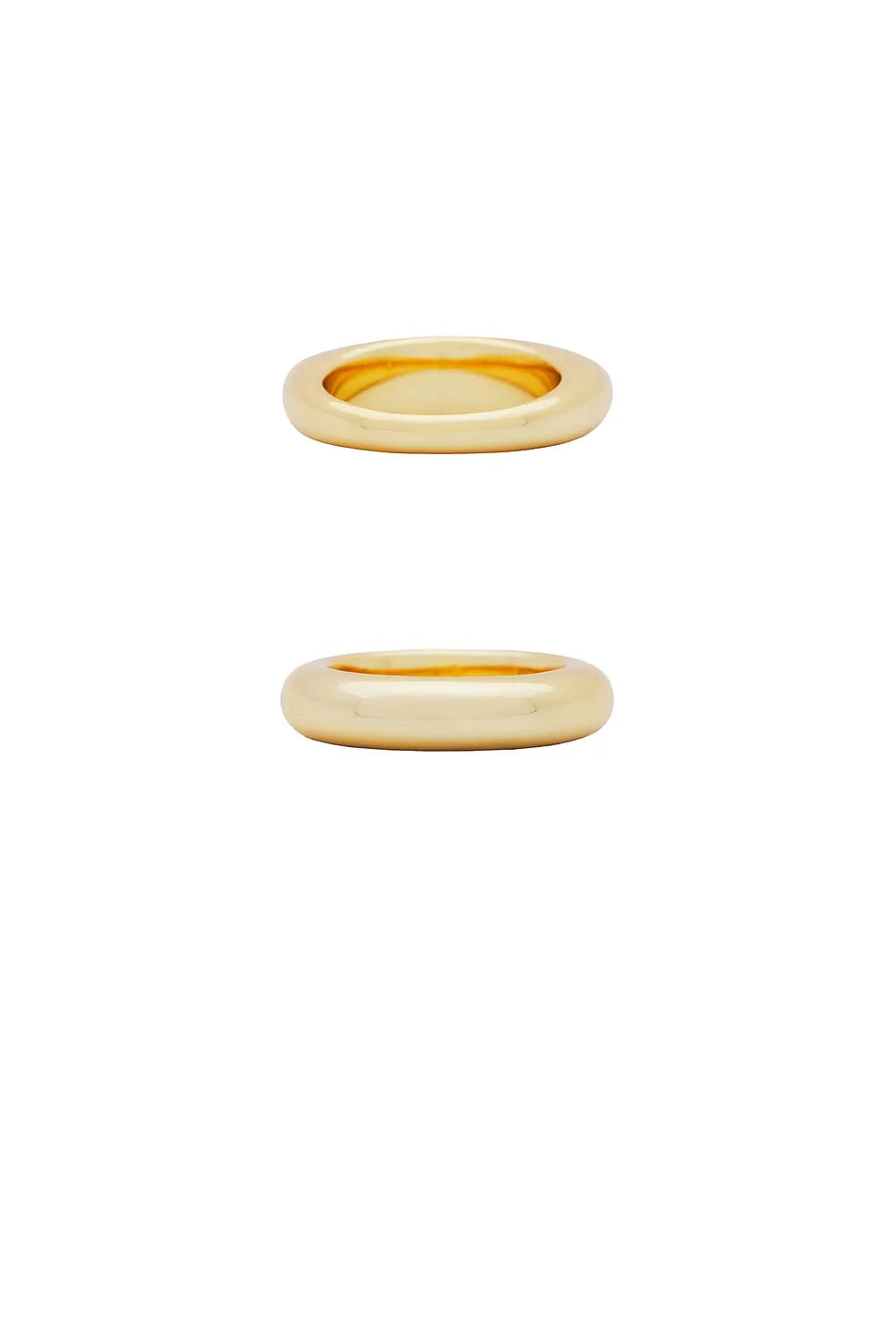 Dome Ring Set - 18k Gold Plated